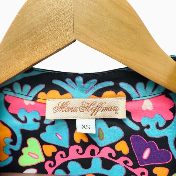 Mara Hoffman Neón Vent Back Mini Dress‎ Women’s Size XS - Picture 4 of 9